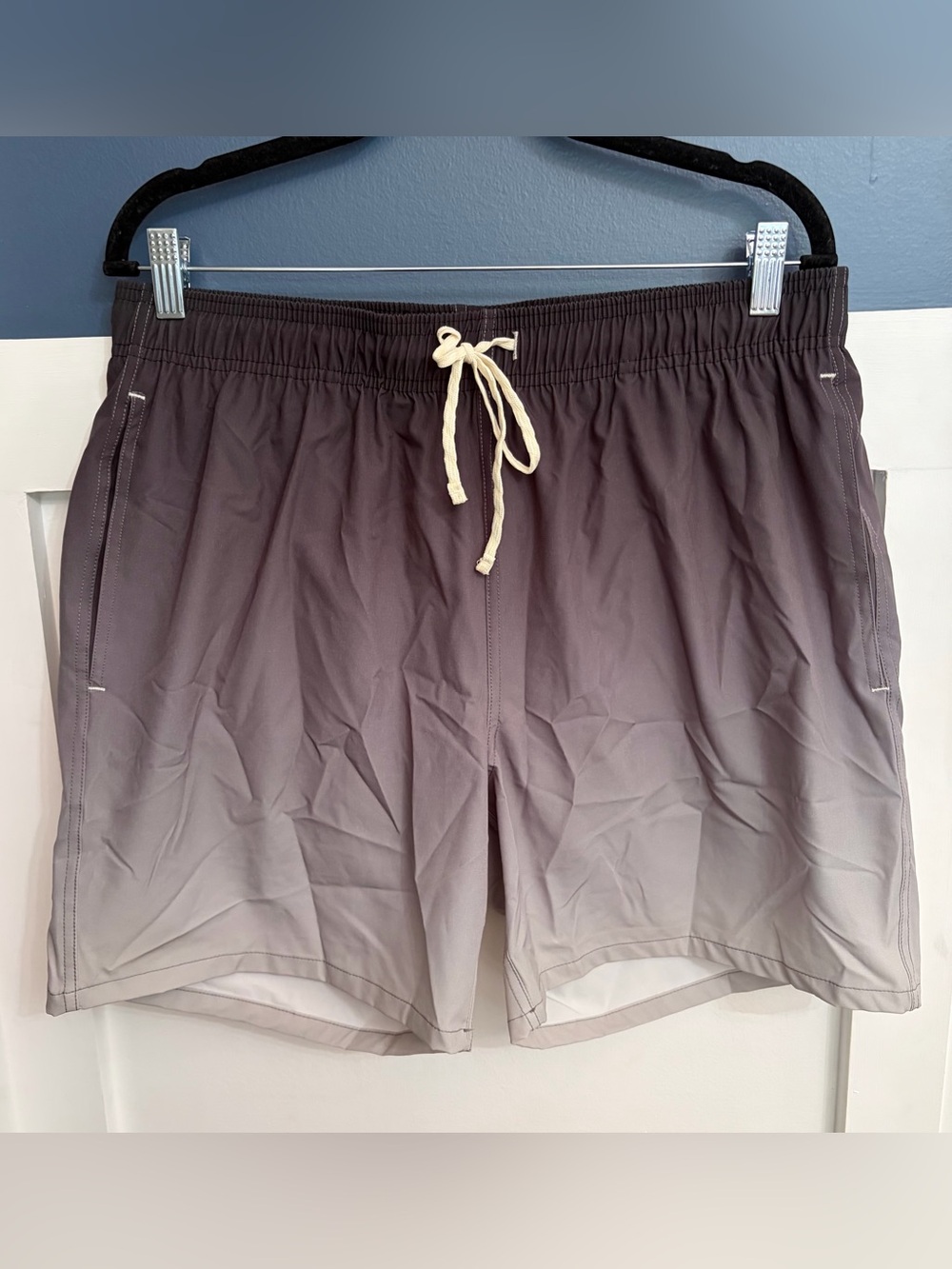 Rainforest Men's Swim Trunks Bering Sea/Birch Ombre Gradient Size Medium NWOT